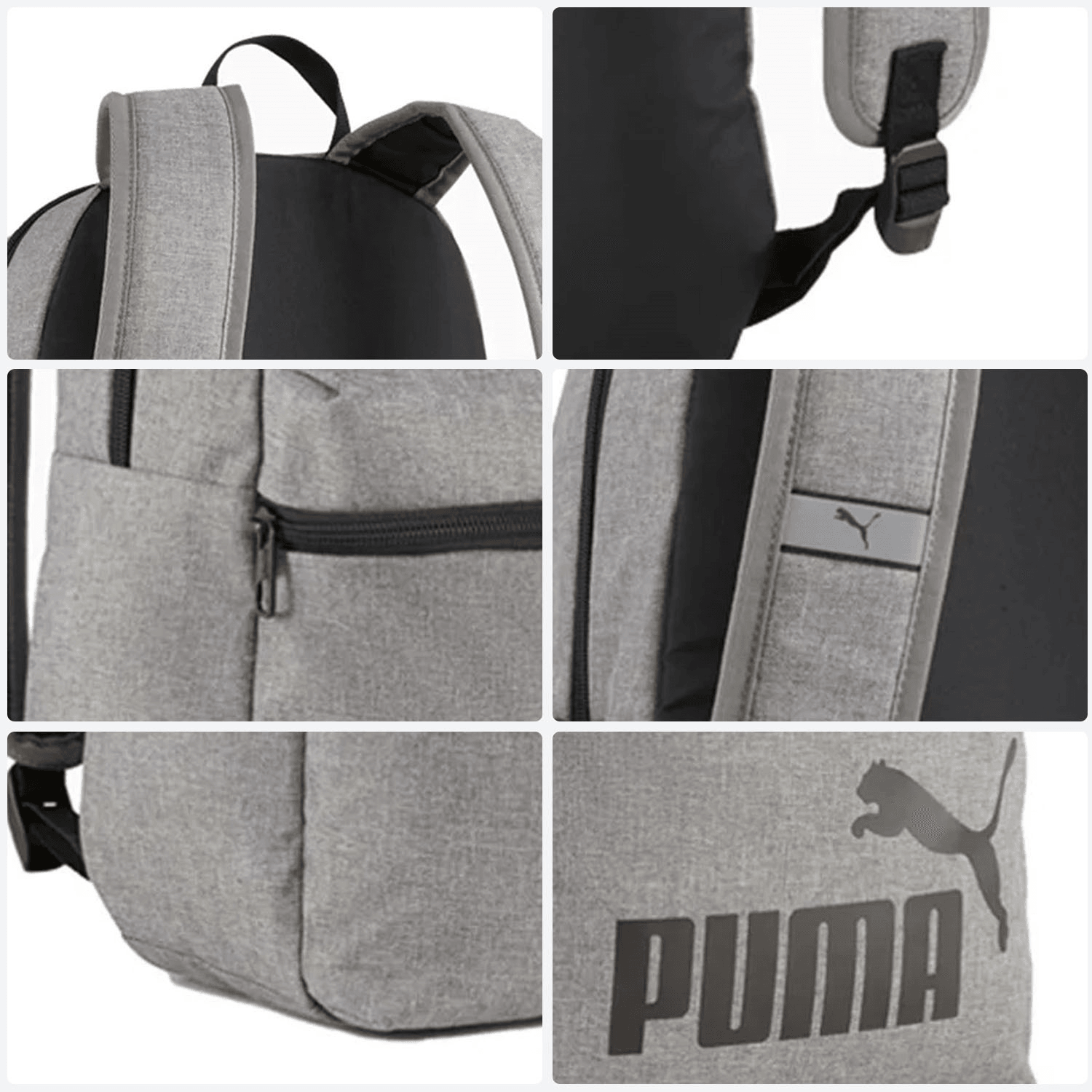 Mochila Puma Phase Gris Escolar Unisex — imagen 4