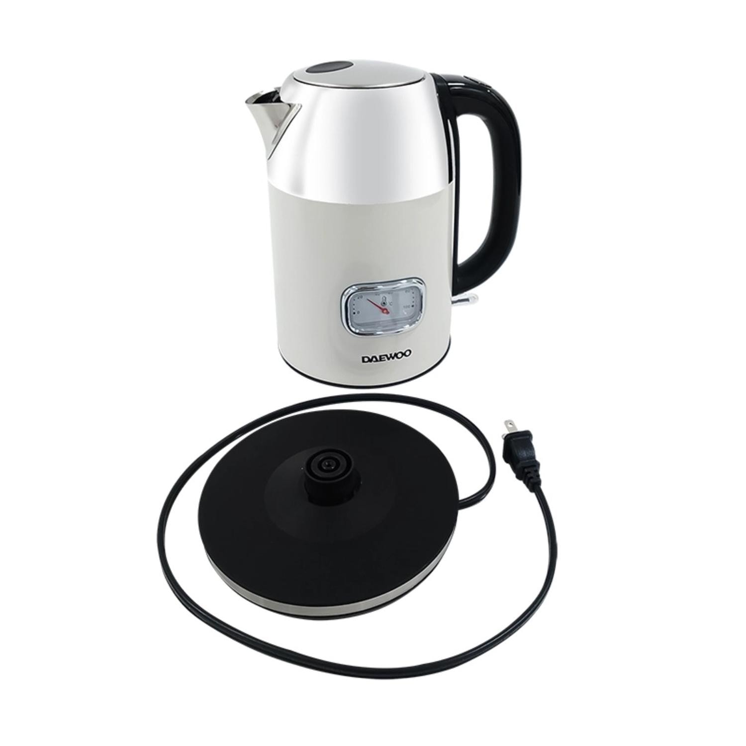Hervidor Agua Tetera Daewoo DKS-1385 1.7 Litros Acero Inox — imagen 3