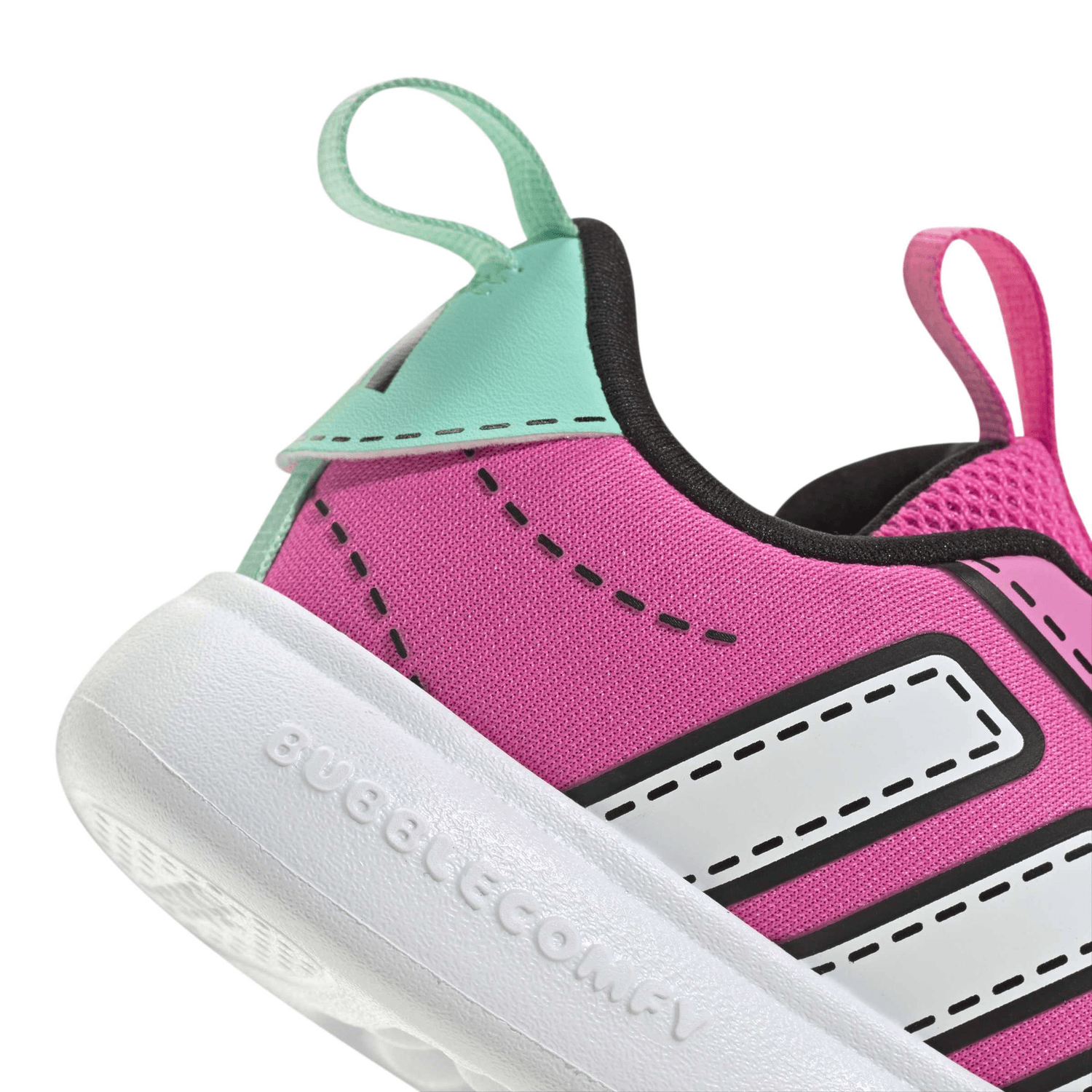 Tenis Adidas Bubblecomic Niña Casual Rosa Infantil T11-16 — imagen 6