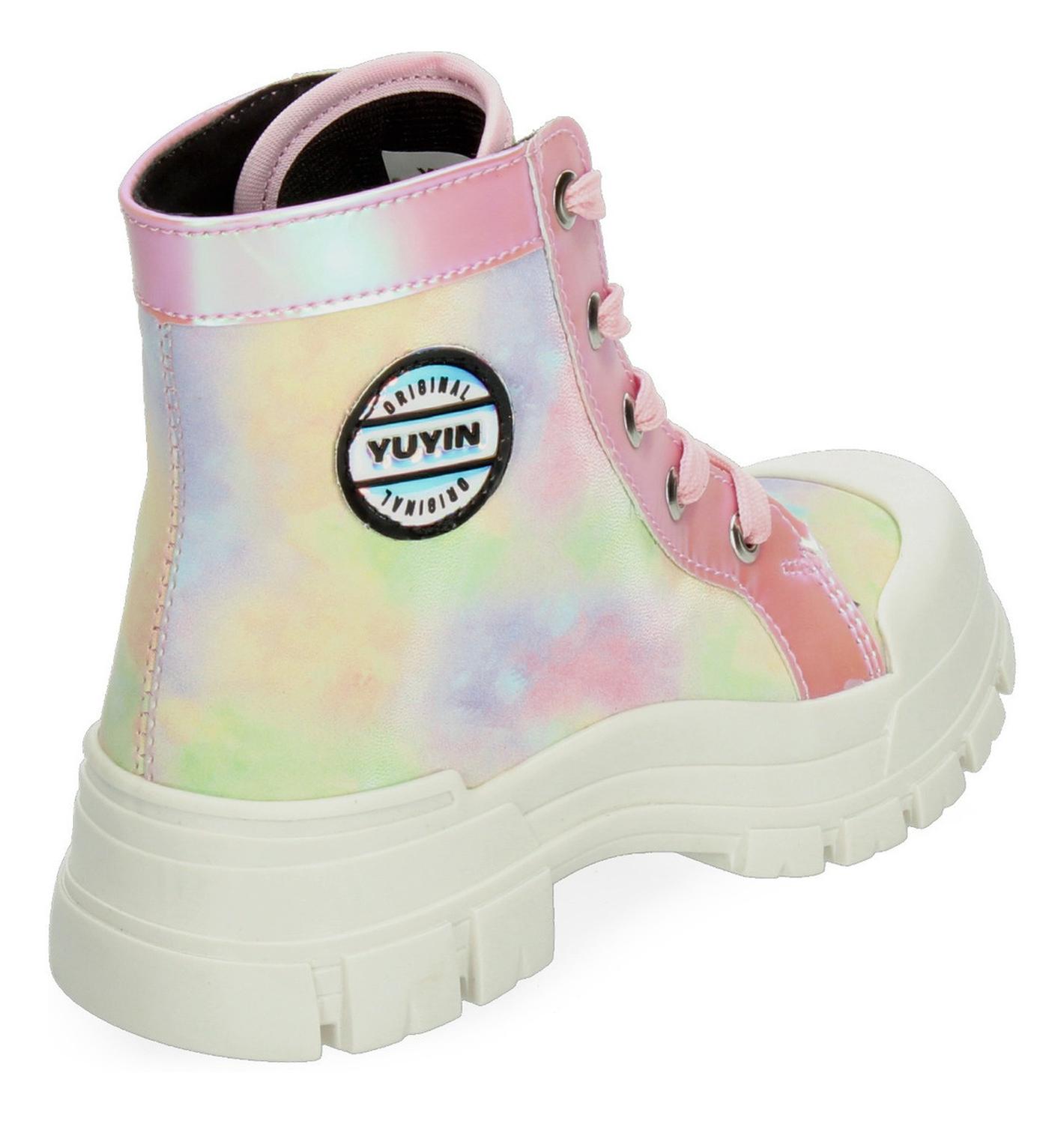 Bota Yuyin Niña Casual Multicolor Infantil T18-25 — imagen 4