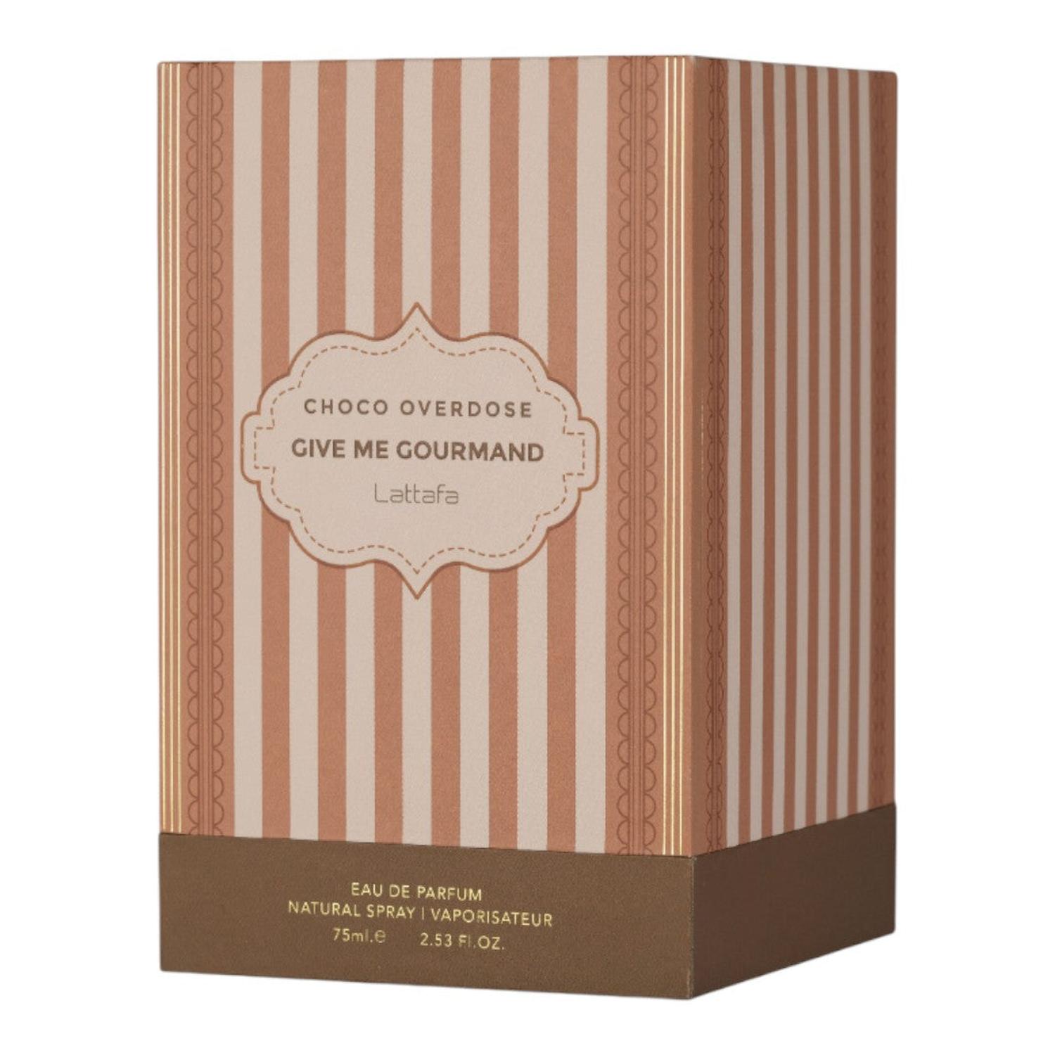 LATTAFA CHOCO OVERDOSE GIVE ME GOURMAND EDP 75 ML — imagen 2