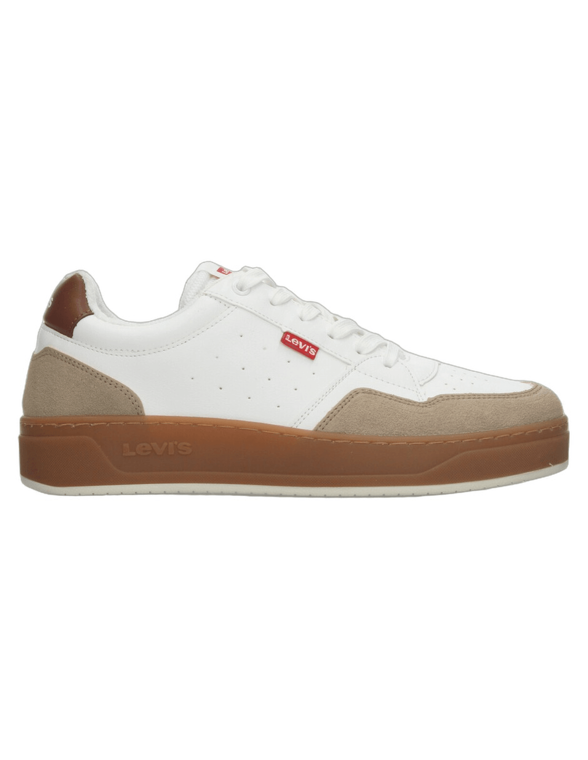 Tenis Levis Hombre Casual Deportivo Cintas Blanco Caballero — imagen 1