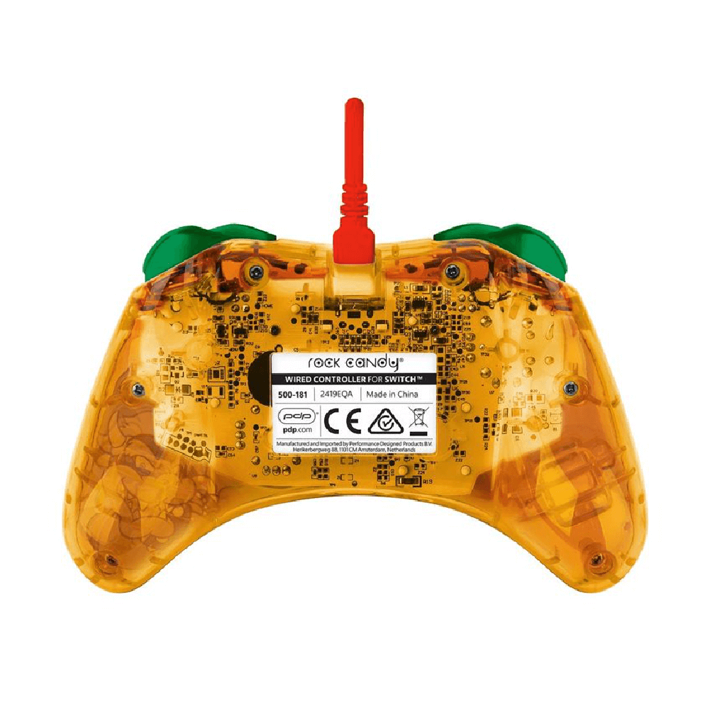 Control Alámbrico PDP Rock Candy Super Mario Bowser (Naranja) - Nintendo SWITCH — imagen 4