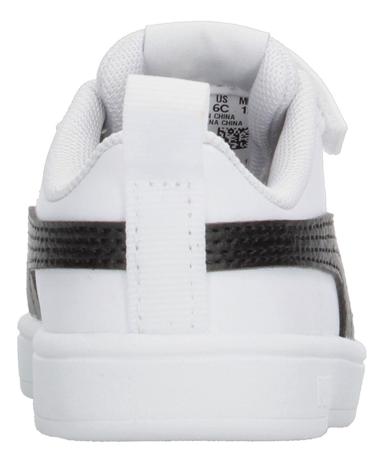 Tenis Puma Rickie V Niño Casual Deportivo Blanco Negro Infantil T11-16 — imagen 7