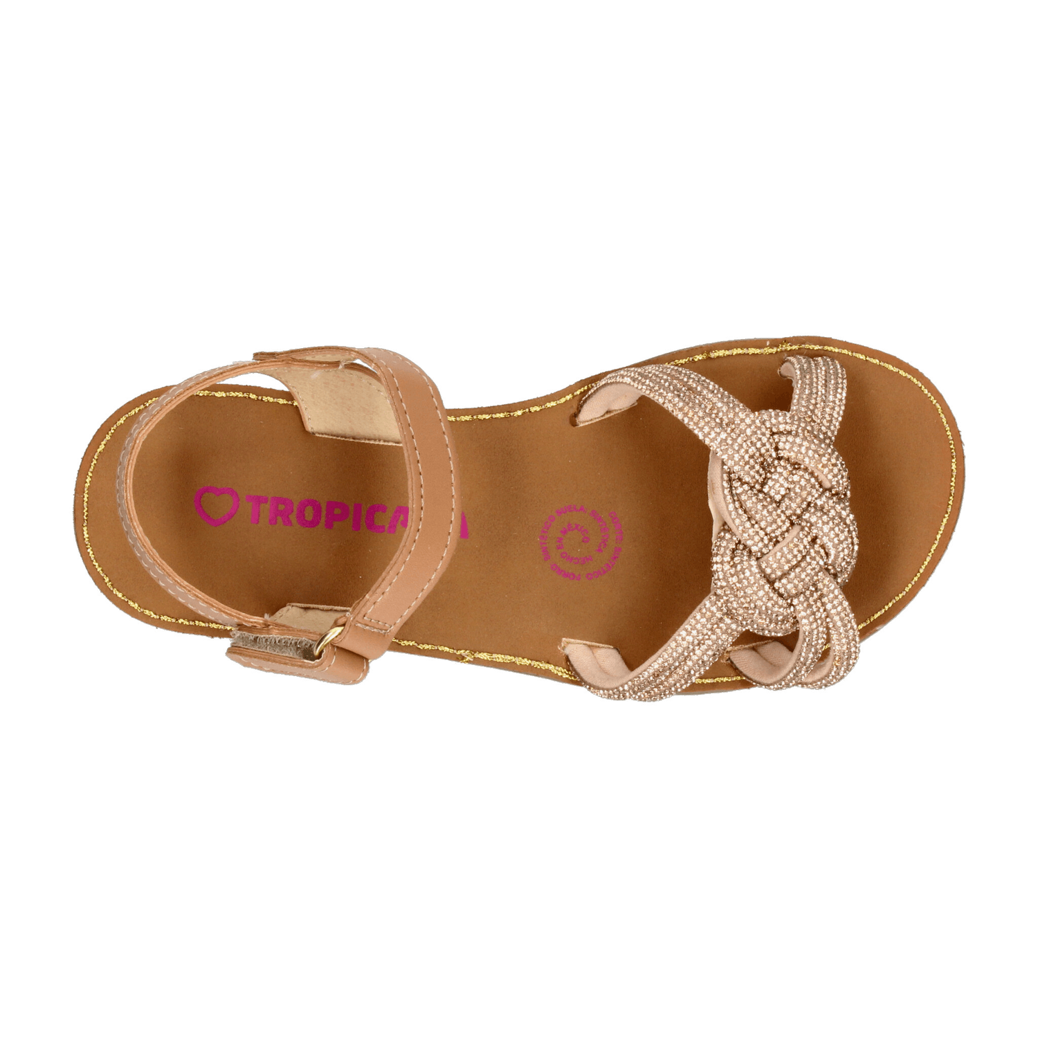 Sandalias Niña Tropicana Beige Casual Infantil T22-26 — imagen 9