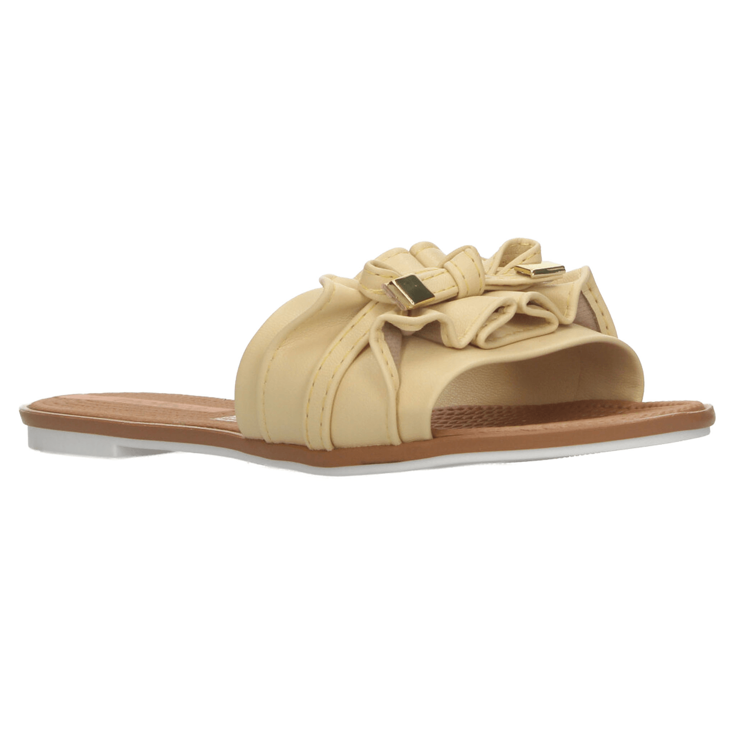 Sandalias Moleca Dama Amarillo Casual Para Mujer — imagen 3