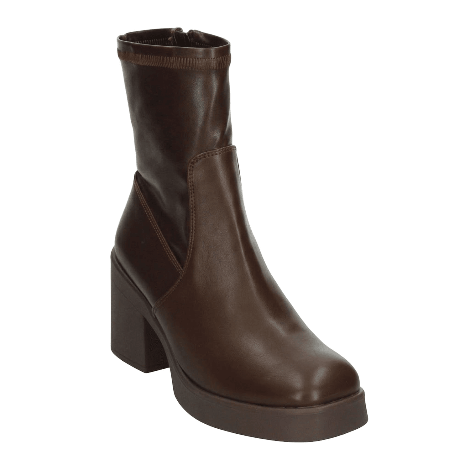 Bota EFE Dama Casual Tacón Cierre Café Mujer — imagen 4