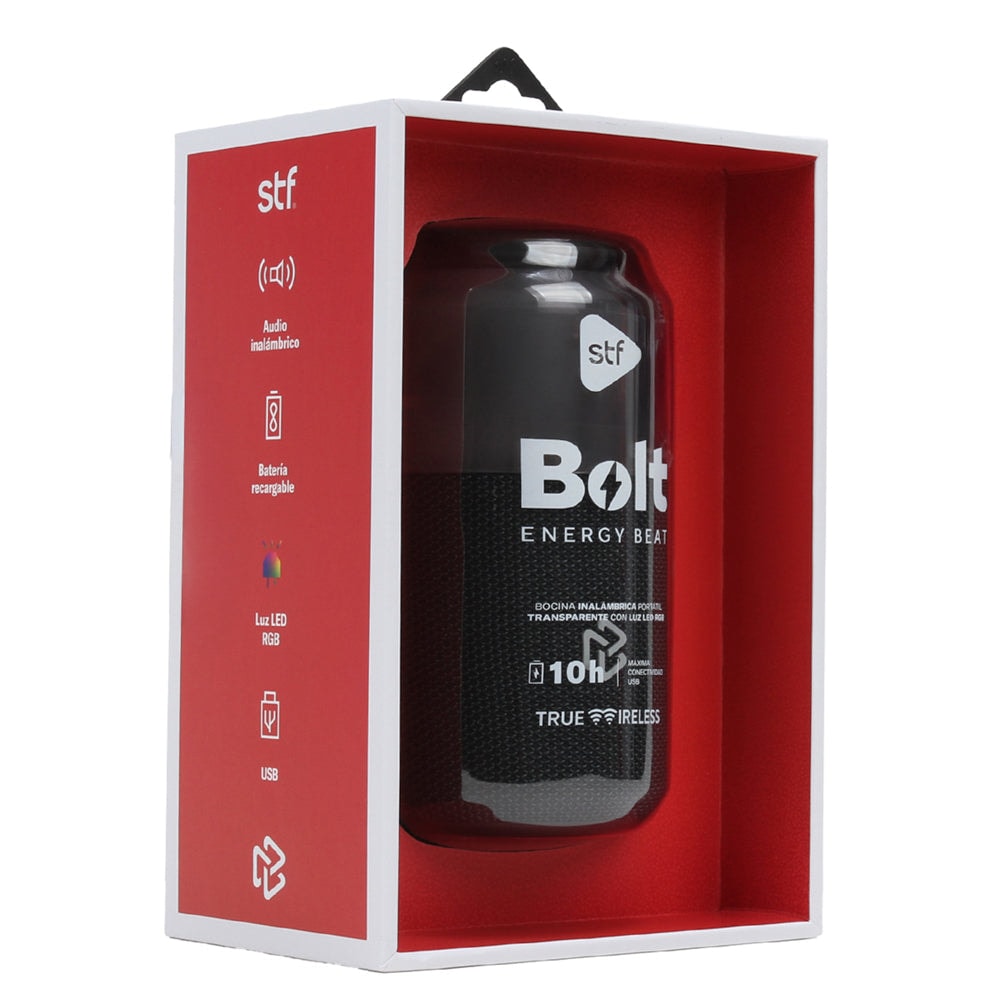 Bocina Portatil Bolt STF 5W 10hrs Uso Funcion Tws Proteccion IPX3 Negro — image 12