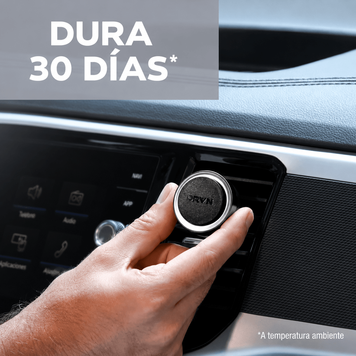 Aromatizante Coche Casa DRVN clip rejilla ventilación Dark Sky — imagen 3