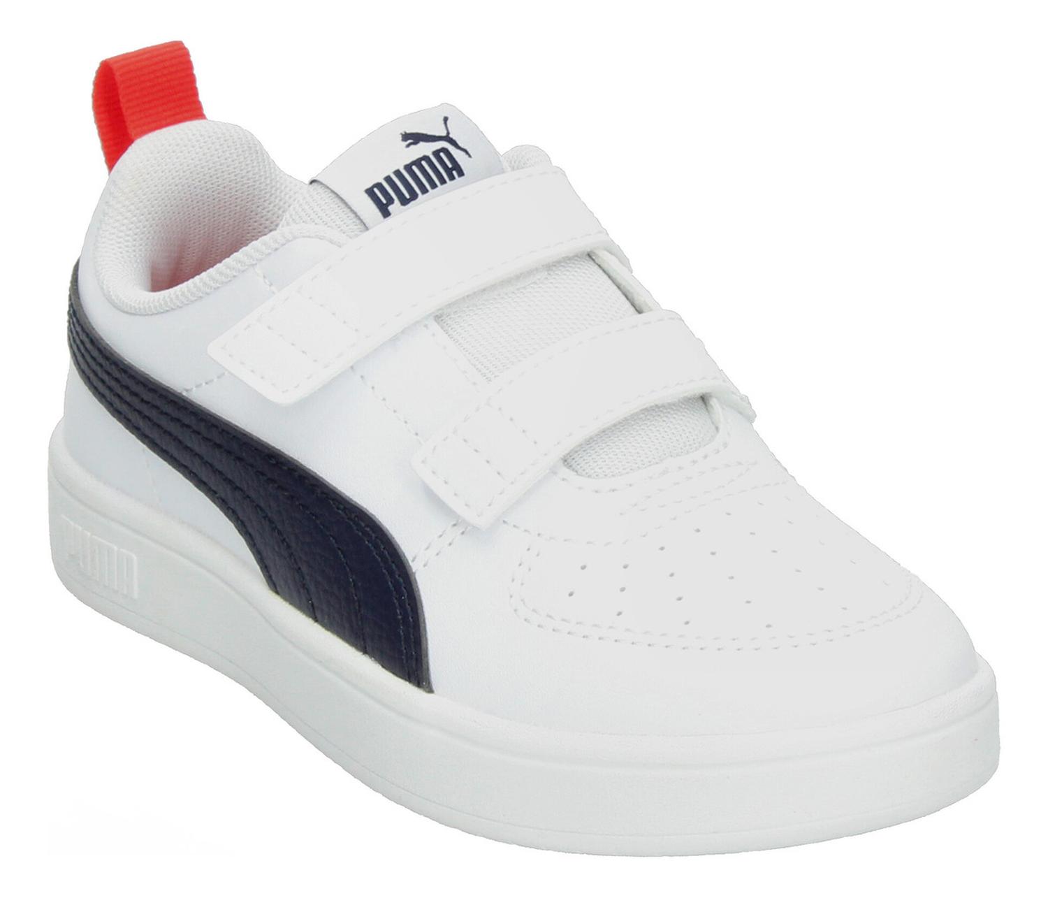 Tenis Puma Rickie V Niño Casual Urbano Blanco Infantil T16-22 — imagen 4