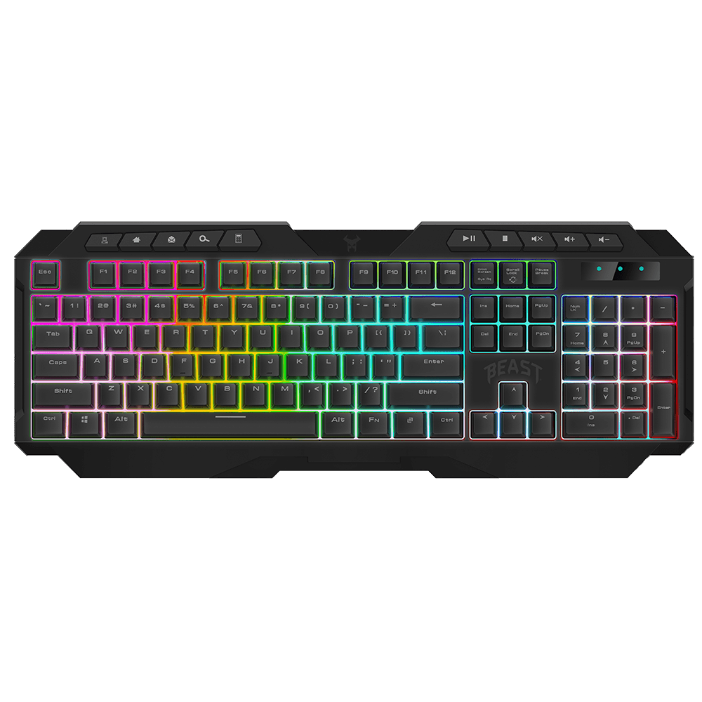 Kit teclado y mouse gamer STF Beast abysmal luz led gaming para computadora — imagen 3