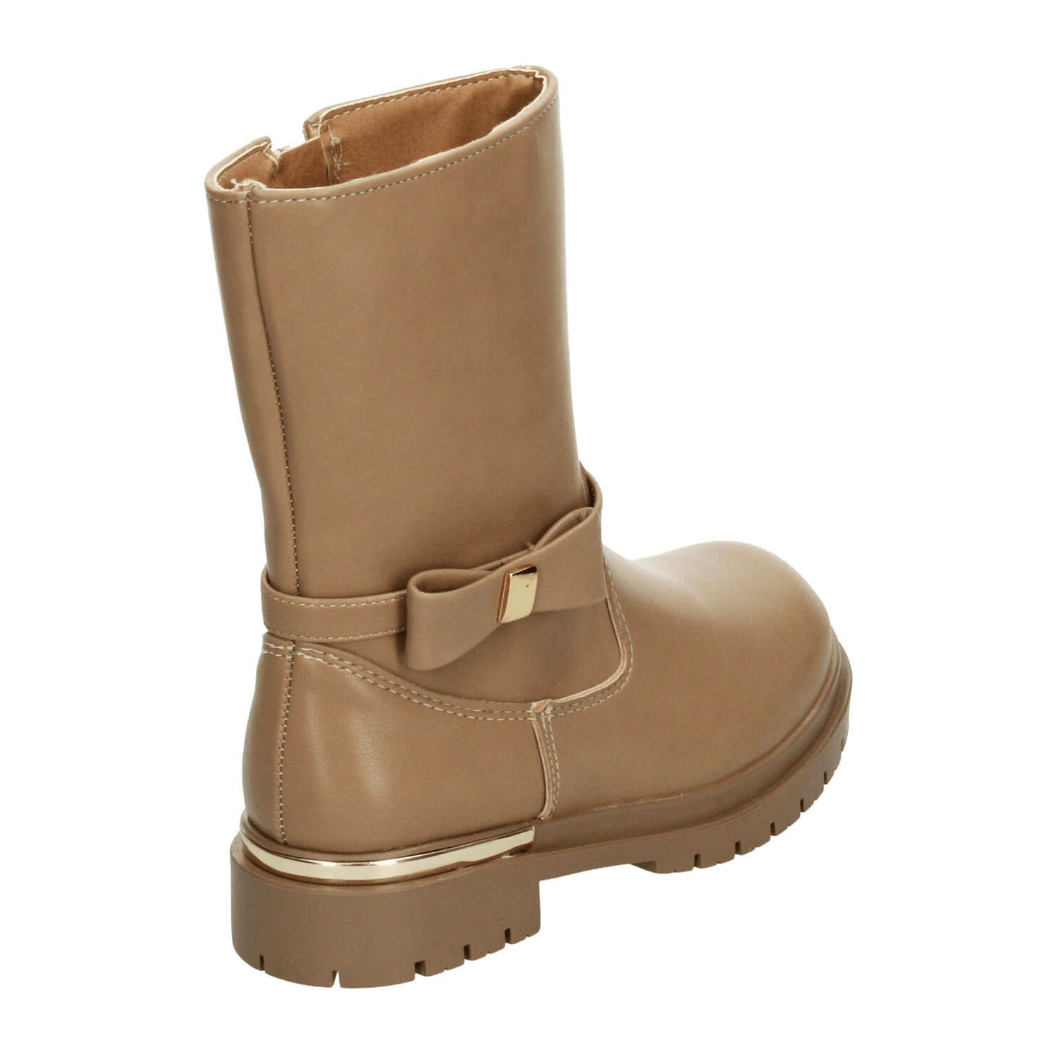 Bota Vavito Niña Beige Casual Larga Cierre Infantil T18-22 — imagen 4