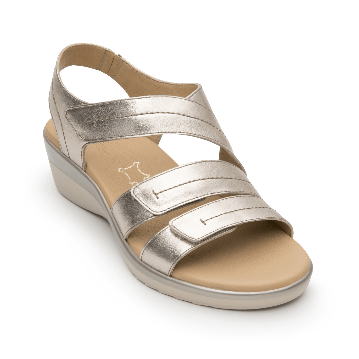 Sandalias Dama Flexi Dorado Casual Mujer — imagen 3