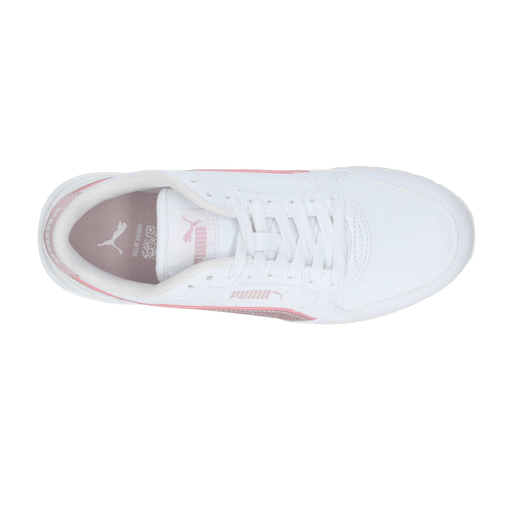 Tenis Puma Runner V4 Niña Casual Blanco Juvenil T22-27 — imagen 15