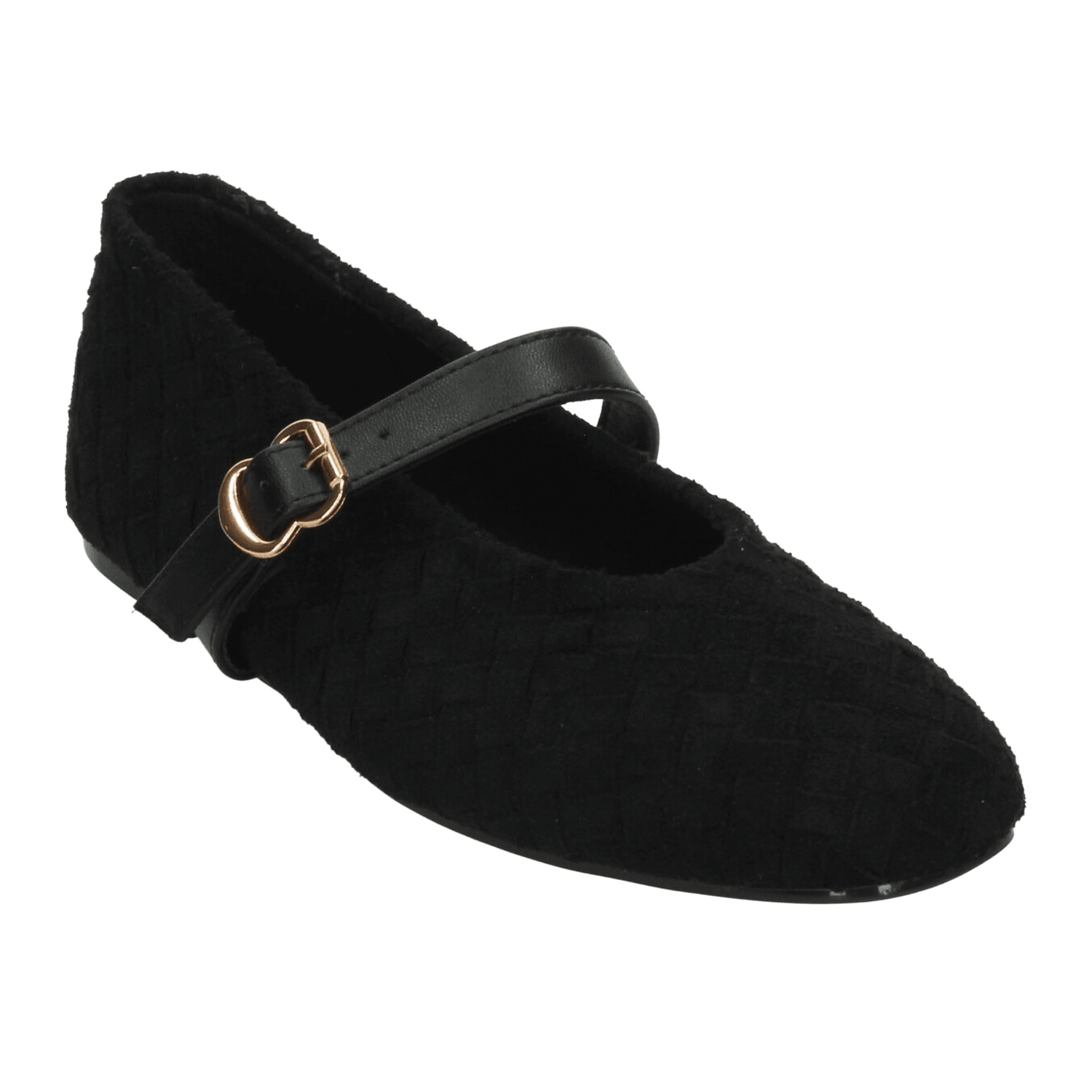 Flats Berlin Dama Casual Mary Jane Hebilla Negro Mujer — imagen 4
