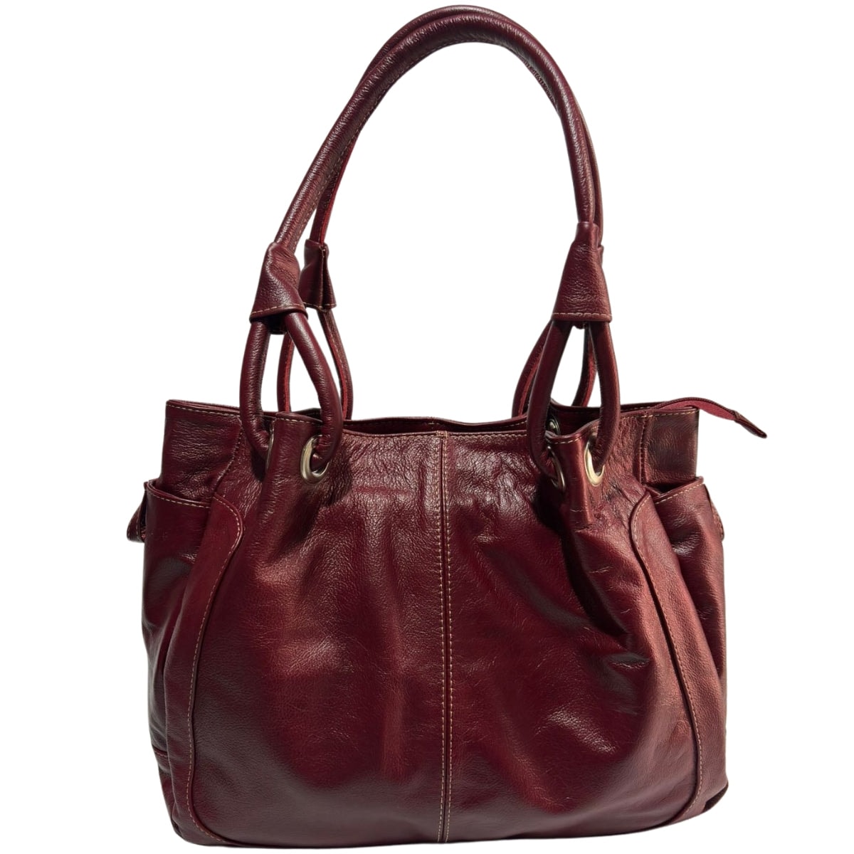 Bolsa De Piel Cuero Genuino Para Mujer Tendencia De Moda Ale — imagen 20