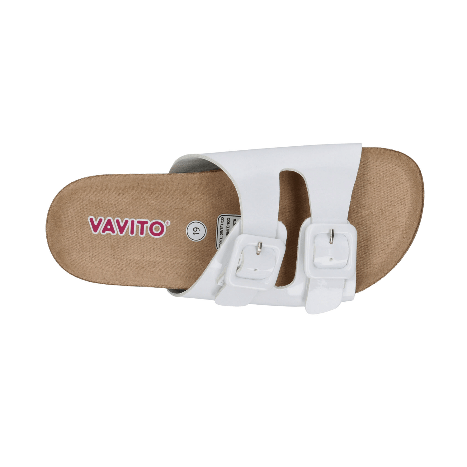 Sandalias Vavito Niña Casual Slip On Blanco Juvenil T22-26 — imagen 8
