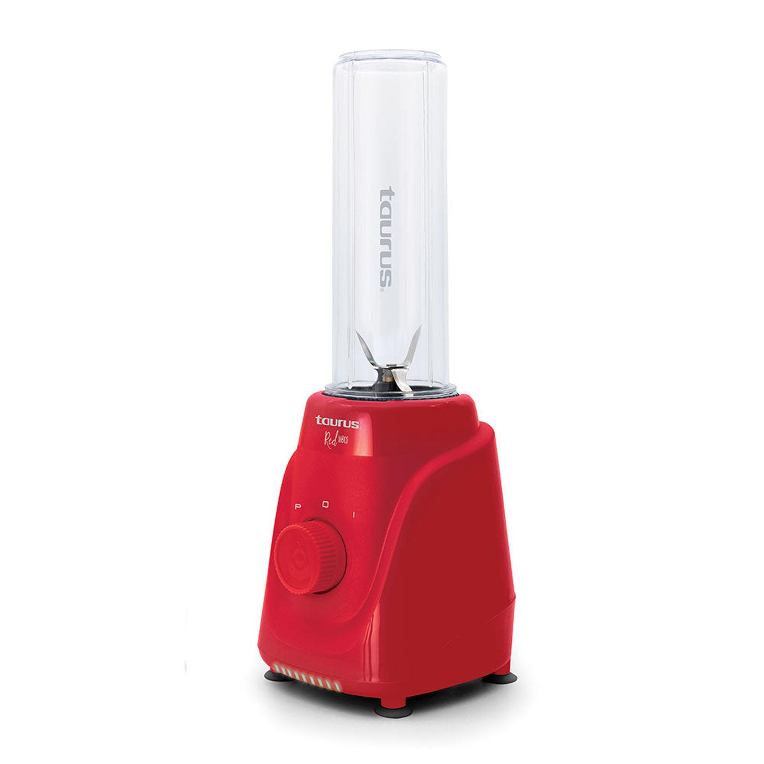 Licuadora Taurus Blender 2Go 500ml 2Vel Rojo — imagen 1