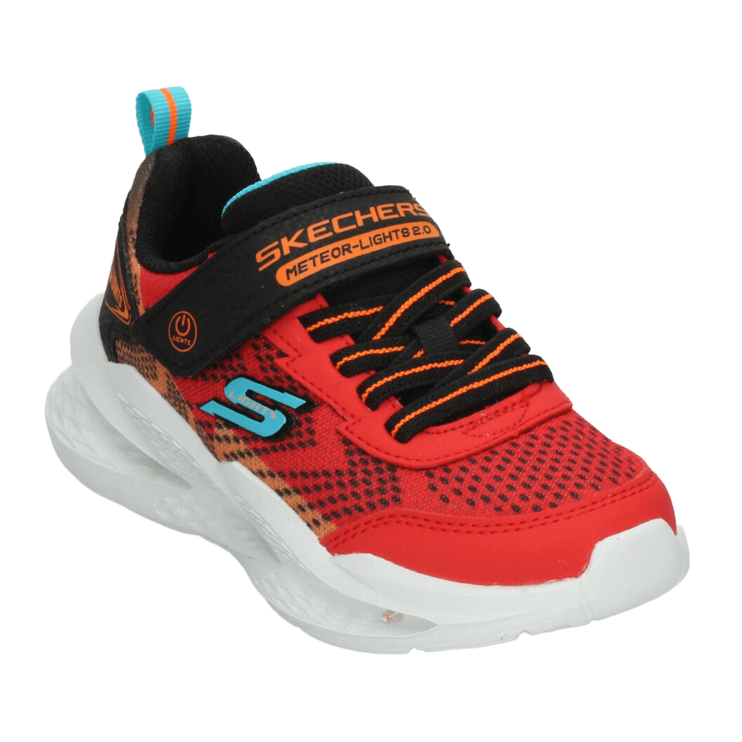 Tenis Skechers Meteor-Lights 2.0 Niño Deportivo Rojo Infantil T17-22 — imagen 4