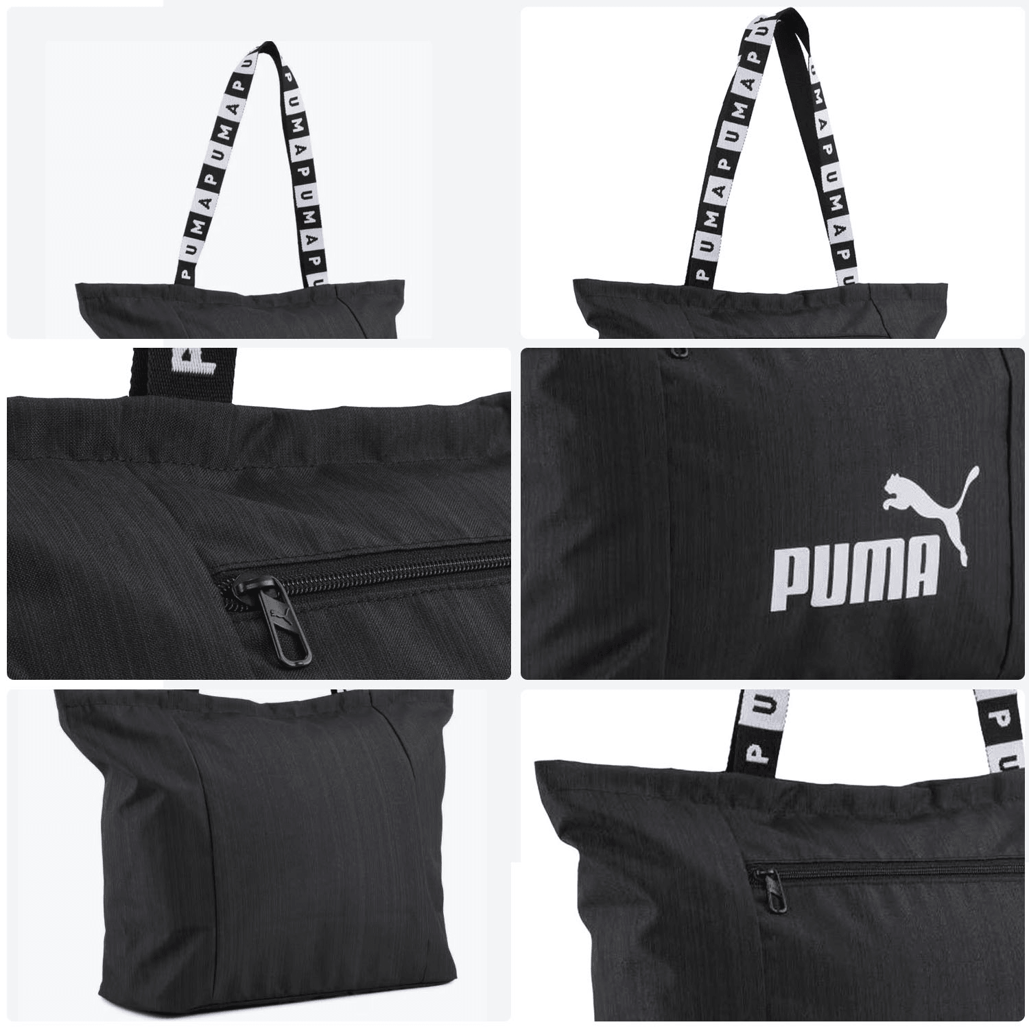 Bolsa Puma Base Shopper Negro Deportivo Unisex 26L — imagen 5