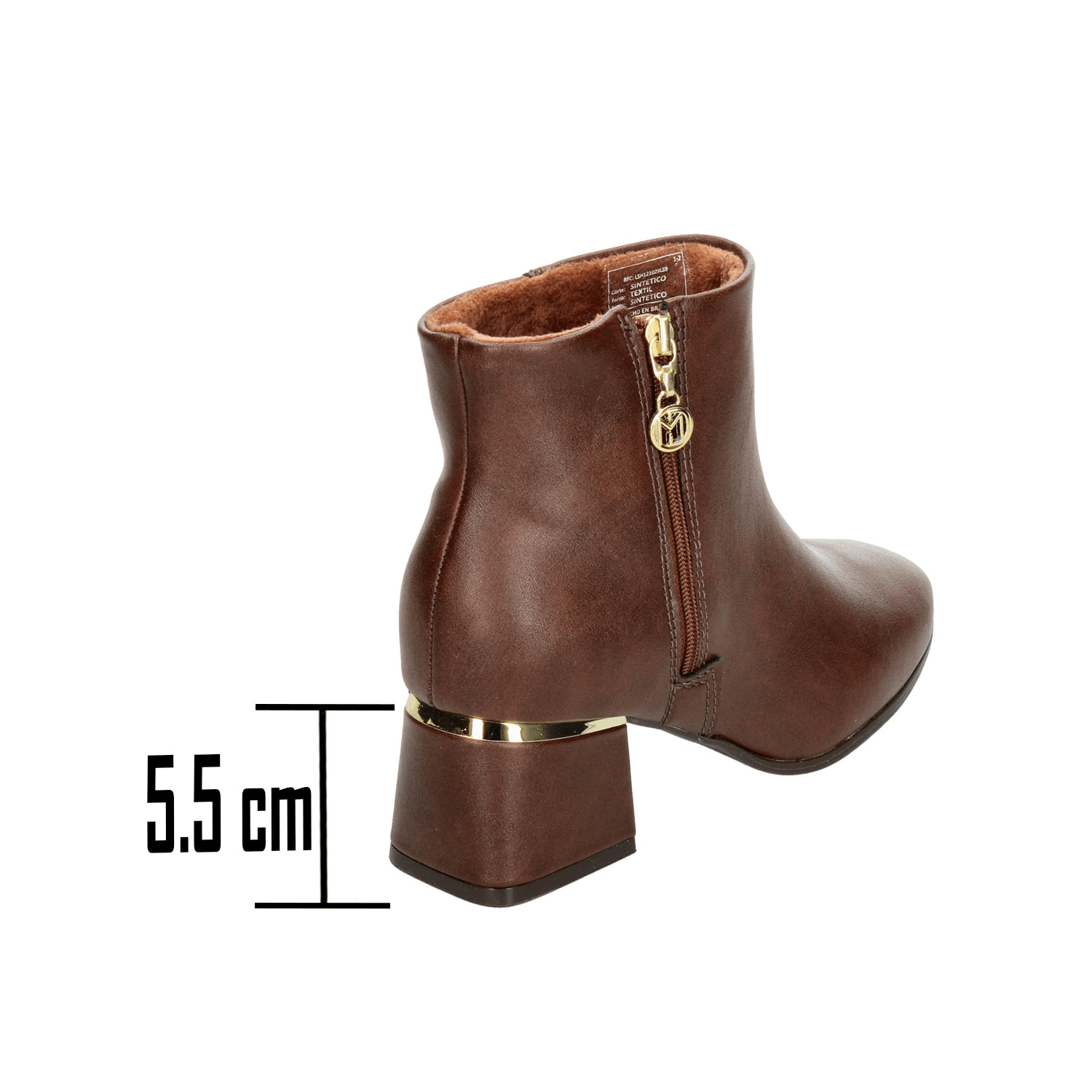 Botín Modare Dama Café Casual Tacón Para Mujer — imagen 4