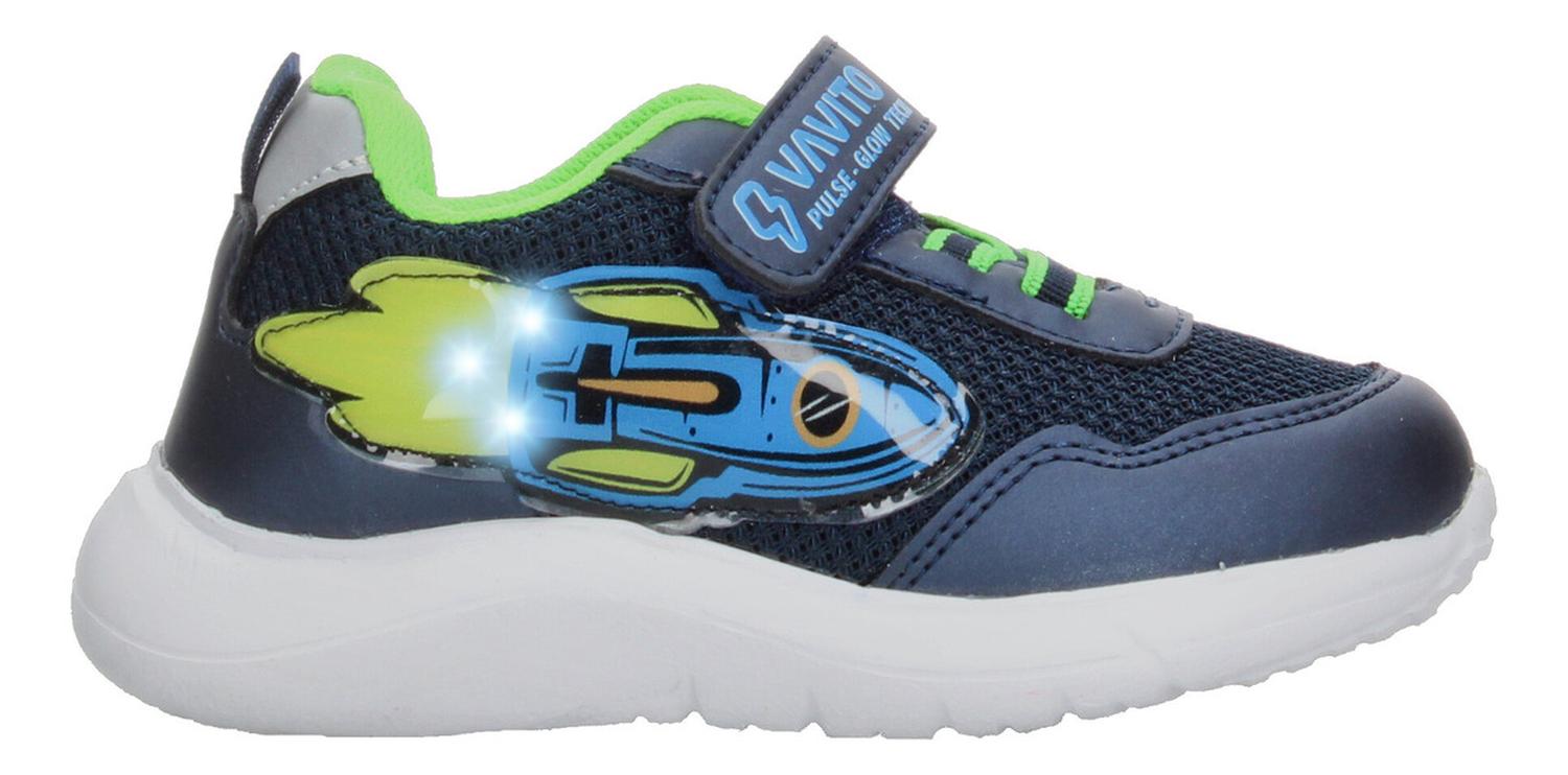 Tenis Niño Toddler Vavito Rocket Azul Marino Casual Cómodo Deportivo Sports Cintas Velcro Ajustable — imagen 2