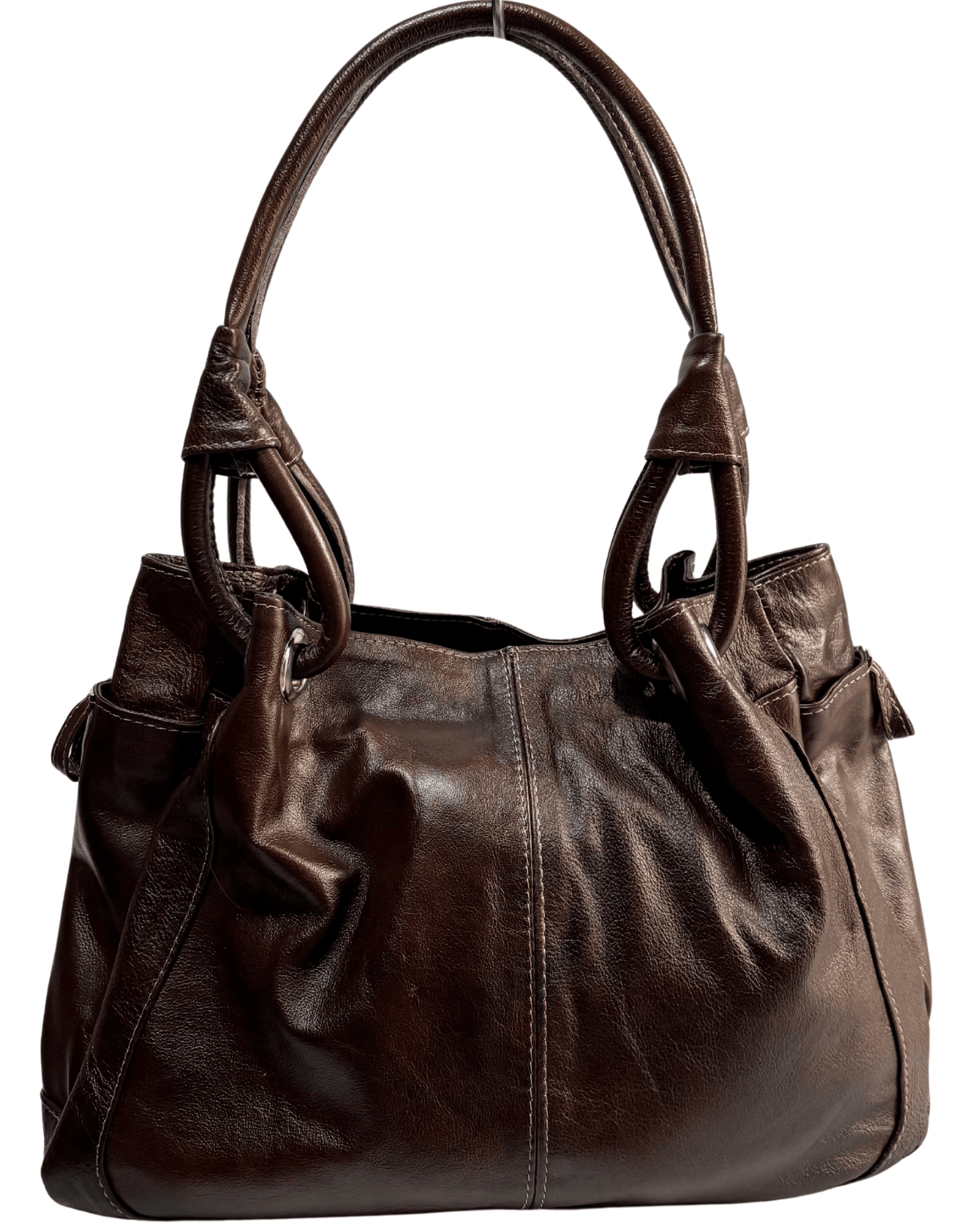 Bolsa De Piel Cuero Genuino Para Mujer Tendencia De Moda Ale — imagen 17