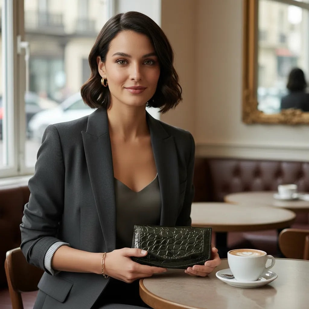 Cartera De Dama Piel Legitima Charol Original Aranza — imagen 2