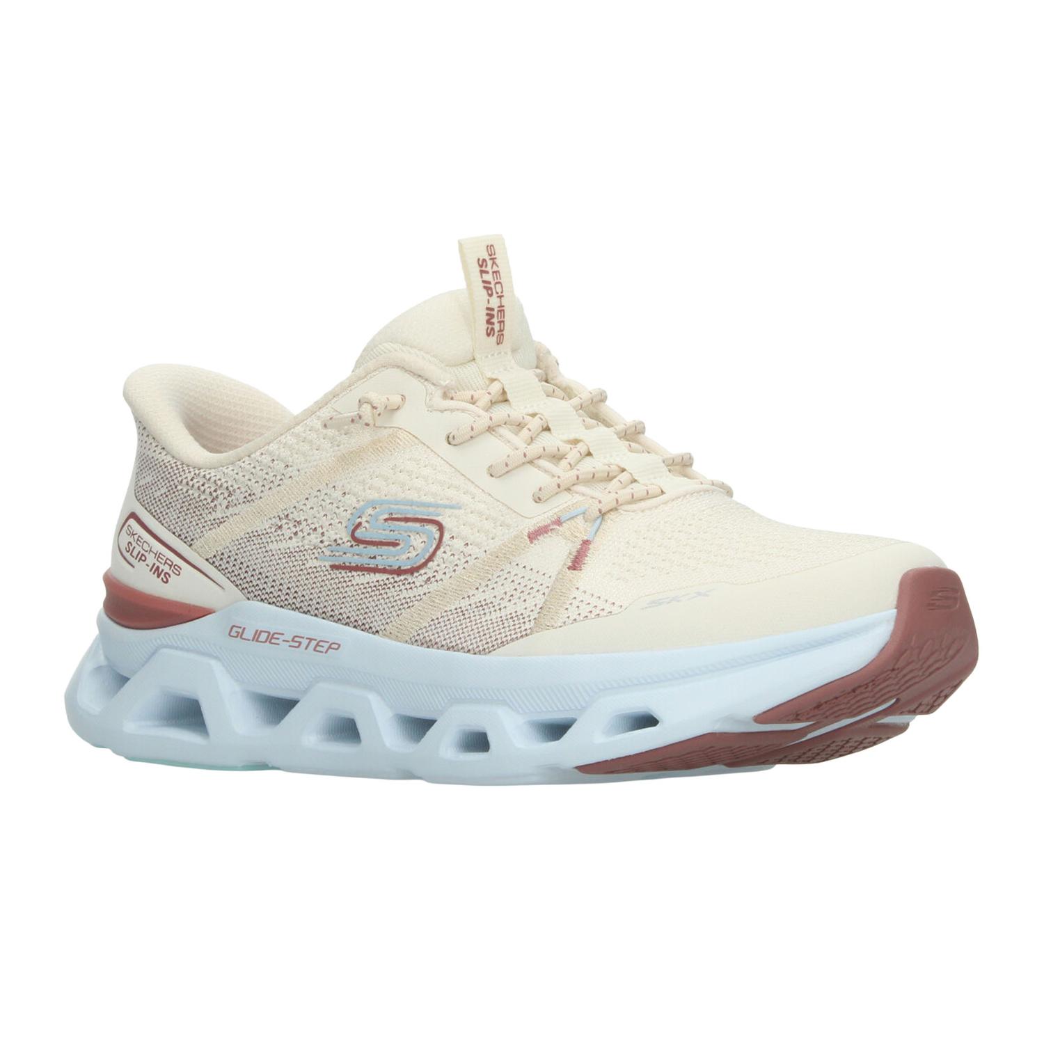 Tenis Skechers Glide-Step Dama Deportivo Crema Mujer — imagen 2