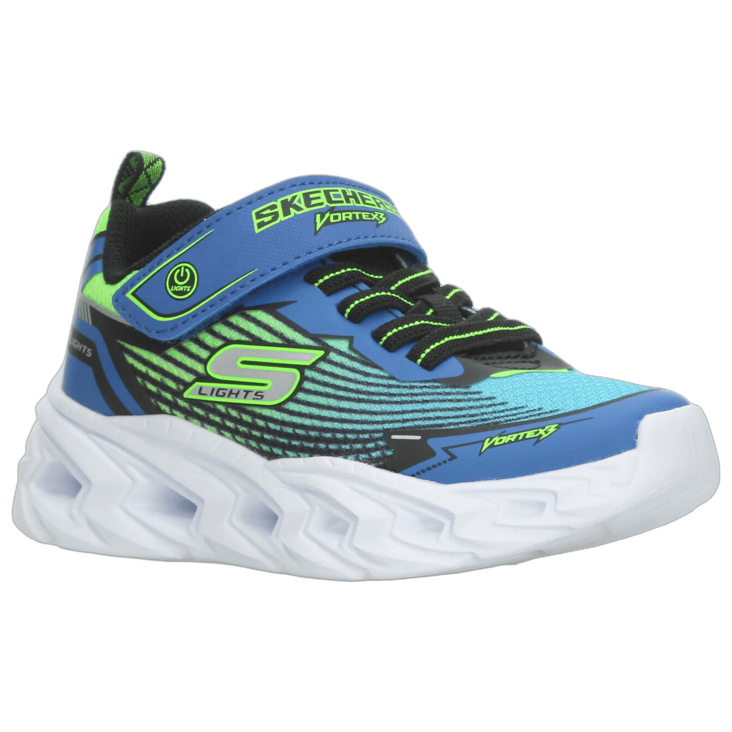 Tenis Niño Skechers S Lights Azul Casual Led Infantil T17-22 — imagen 3