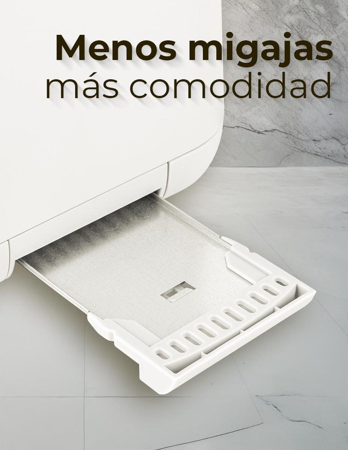 Tostador Digital Elle 2 Rebanadas con Panel Táctil Blanco 900 W — imagen 4