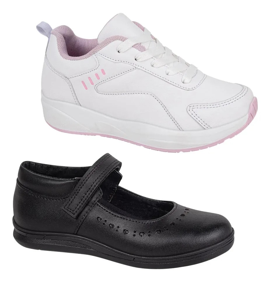 Zapato Escolar Mirage Niña Y Tenis Liso 1343976 — imagen 17