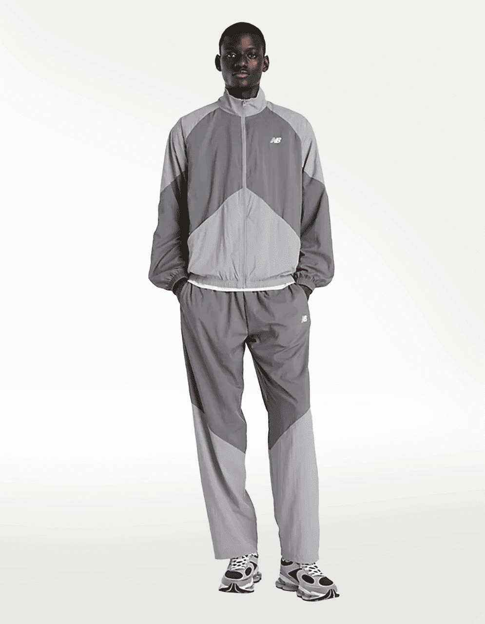 Chamarra New Balance Sport Legacy Gris - Hombre — imagen 6