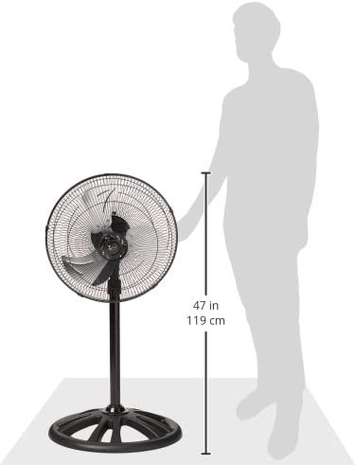 Ventilador Industrial Pedestal Piso Mytek Zfan 3388 16 Pulg Metal — imagen 2