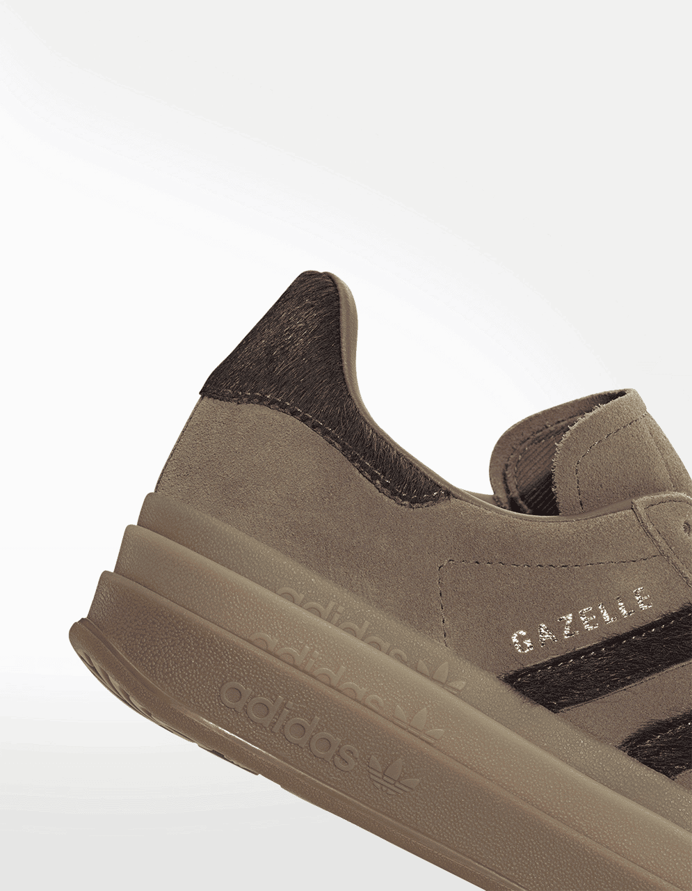 Tenis Adidas Gazelle Bold Negro - Mujer — imagen 5