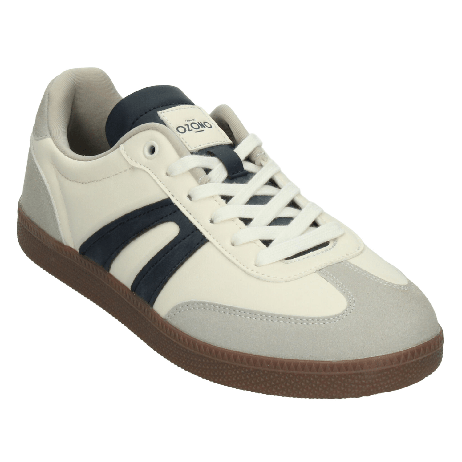 Tenis Ozono Hombre Casual Cintas Cómodo Off White Caballero — imagen 4