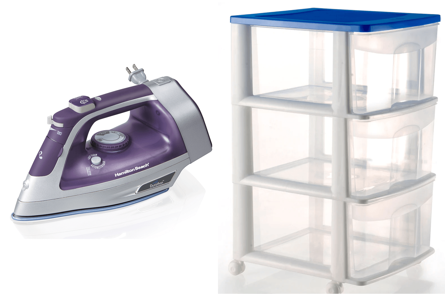 COMBO PLANCHA VAPOR CABLE RETRACTIL + CAJONERA 3 NIVELES — imagen 1