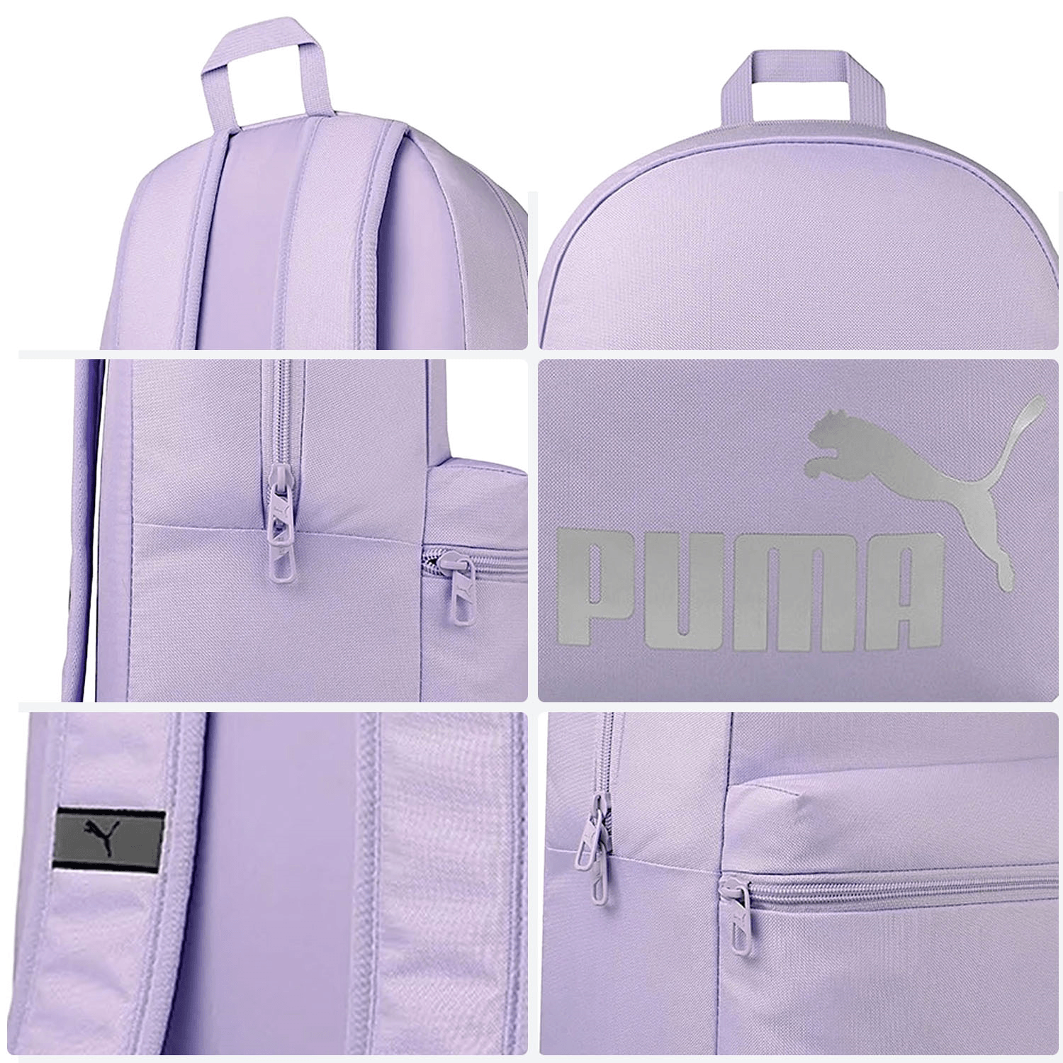 Mochila Dama Puma Lavanda Ligth Escolar Ligera Mujer 17L — imagen 7