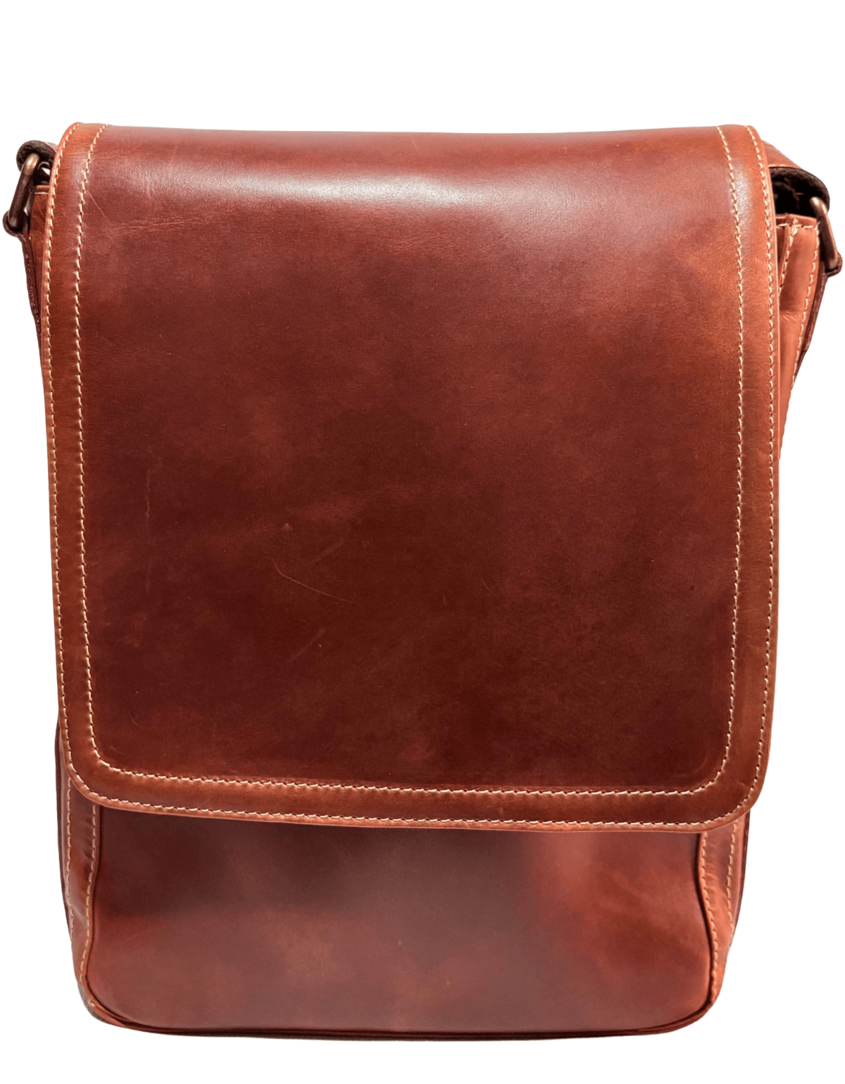 Portafolio Bolero Mediano Vertical Piel Legitima Ternera Gruesa Che. — imagen 5