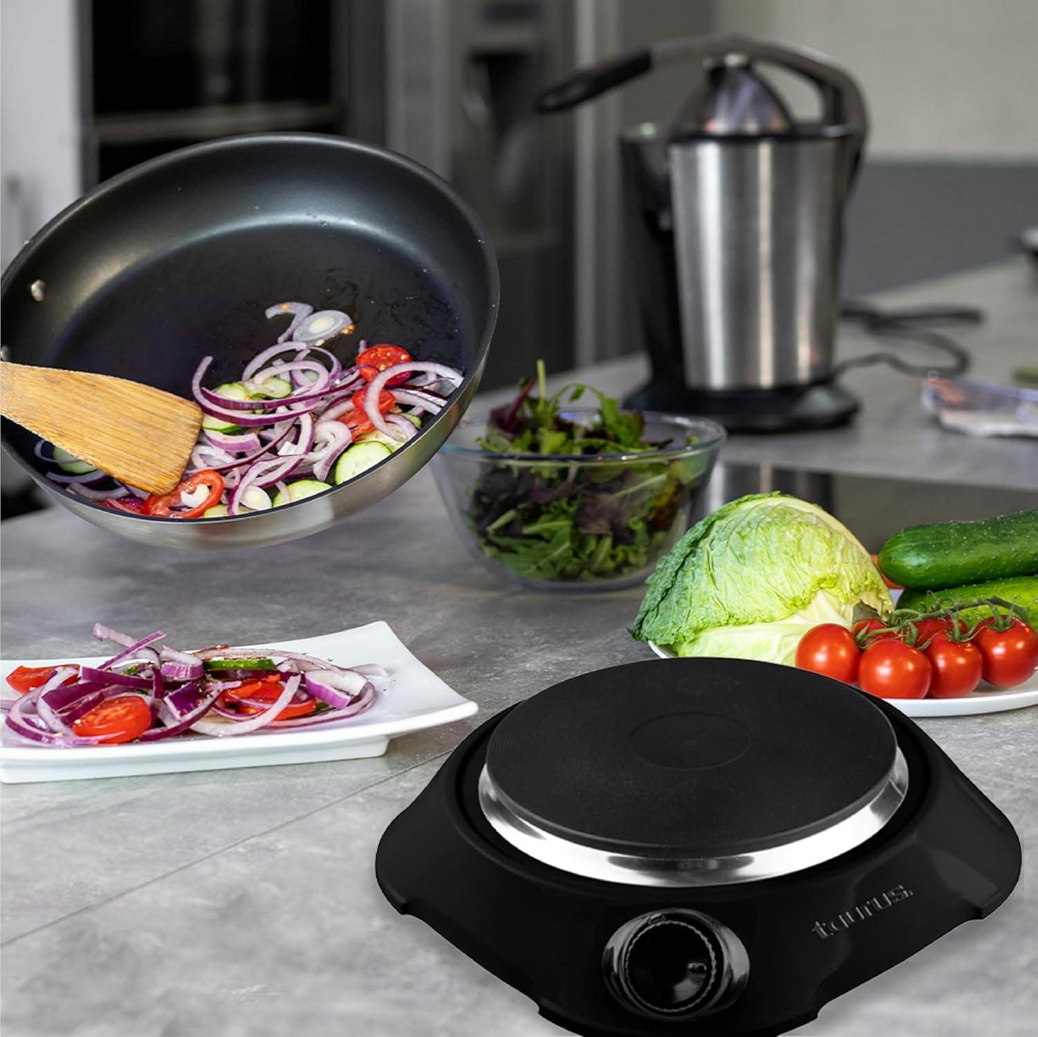 Parrilla Eléctrica Taurus Helios Disco Hierro Fundido 1500 W Negro — imagen 6