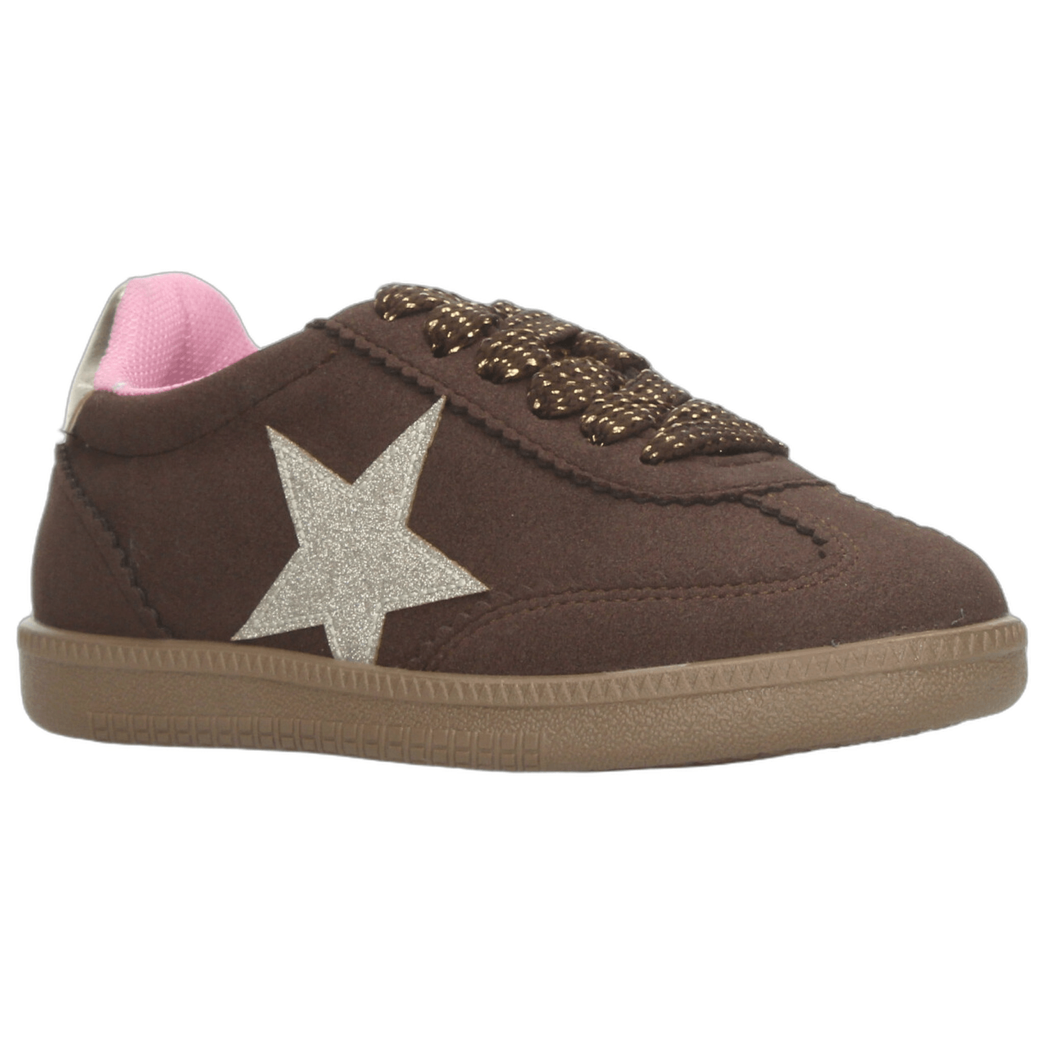 Tenis Vavito Niña Casual Cinta Estrella Café Infantil T18-22 — imagen 2