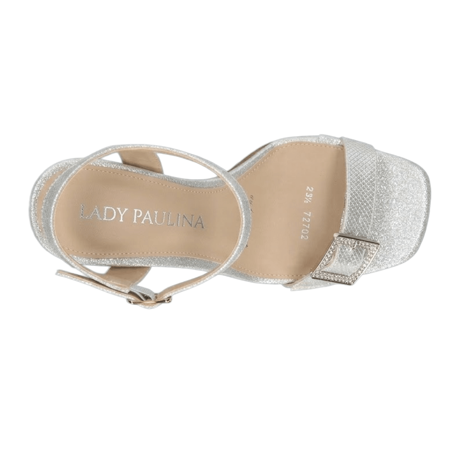 Zapatilla Dama Lady Paulina Plateada Fiesta Mujer — imagen 9