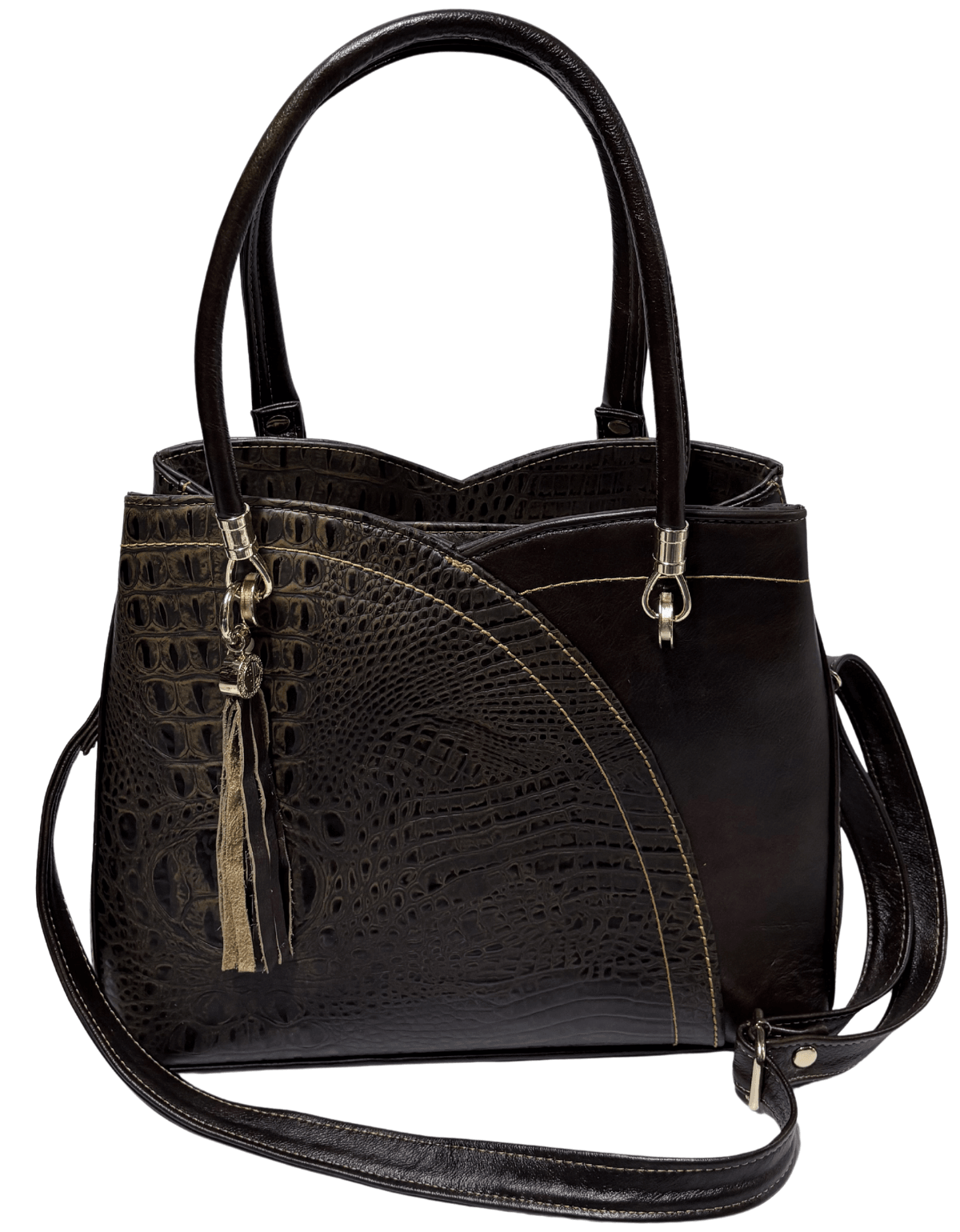 Bolsa Para Dama De Peil Original Modelo Flor Con Colgante — imagen 12