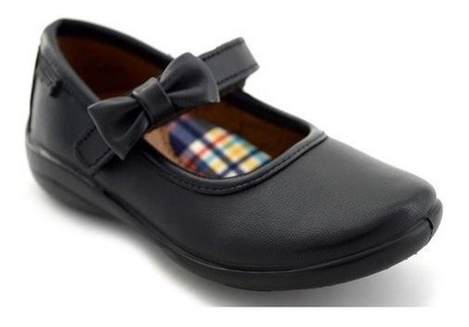 Zapato Niña Coqueta Negro Escolar Infantil T15-27 — imagen 3