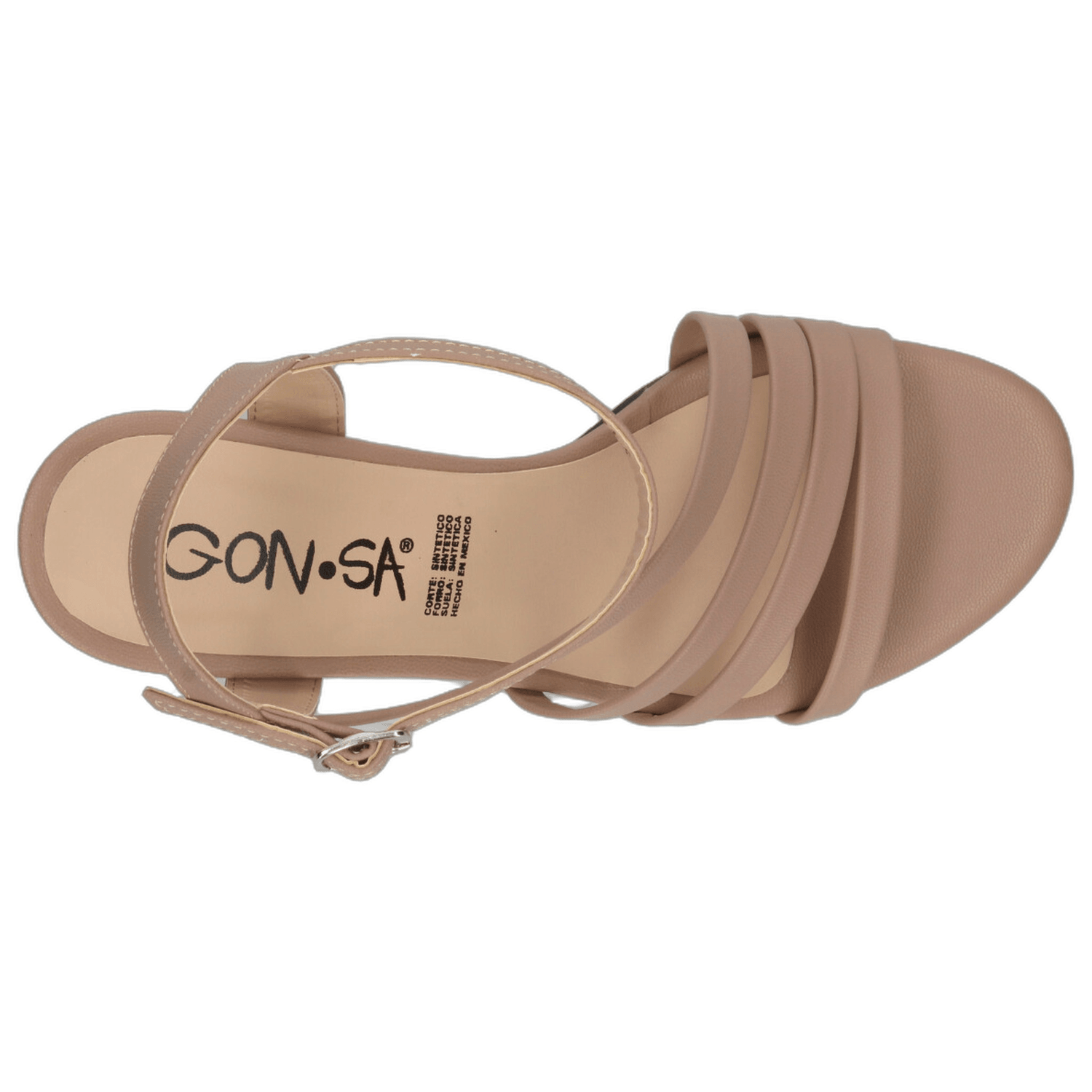 Sandalias Dama Gonsa Beige Casual Mujer — imagen 9