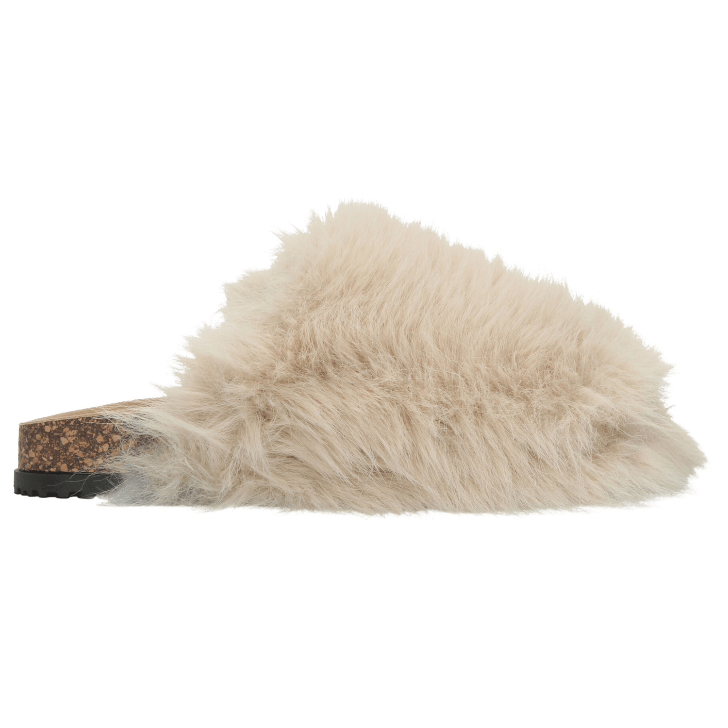Zapato Berlin Dama Beige Casual Peluche Slip On Cómodo Mujer — imagen 2