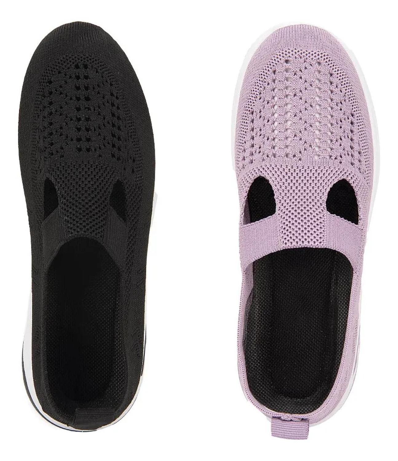 Tenis Shosh Dama Kit 2 Pares Slip On 1204452 — imagen 3