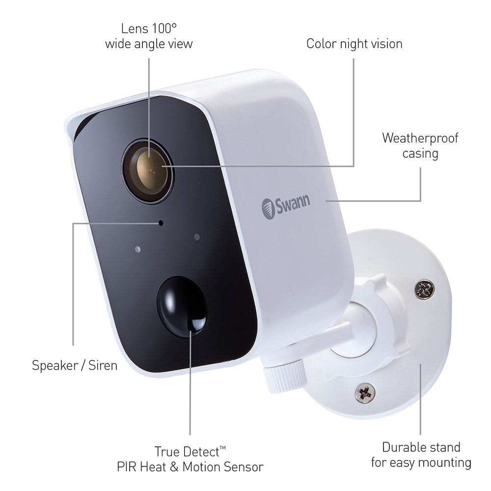 Cámara de Seguridad Inalámbrica Swann SWIFI-CORECAM-GL IP65 1080p Visión Nocturna — imagen 6