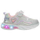 Tenis Tropicana Niña Casual Luz Led Plateado Infantil T16-22