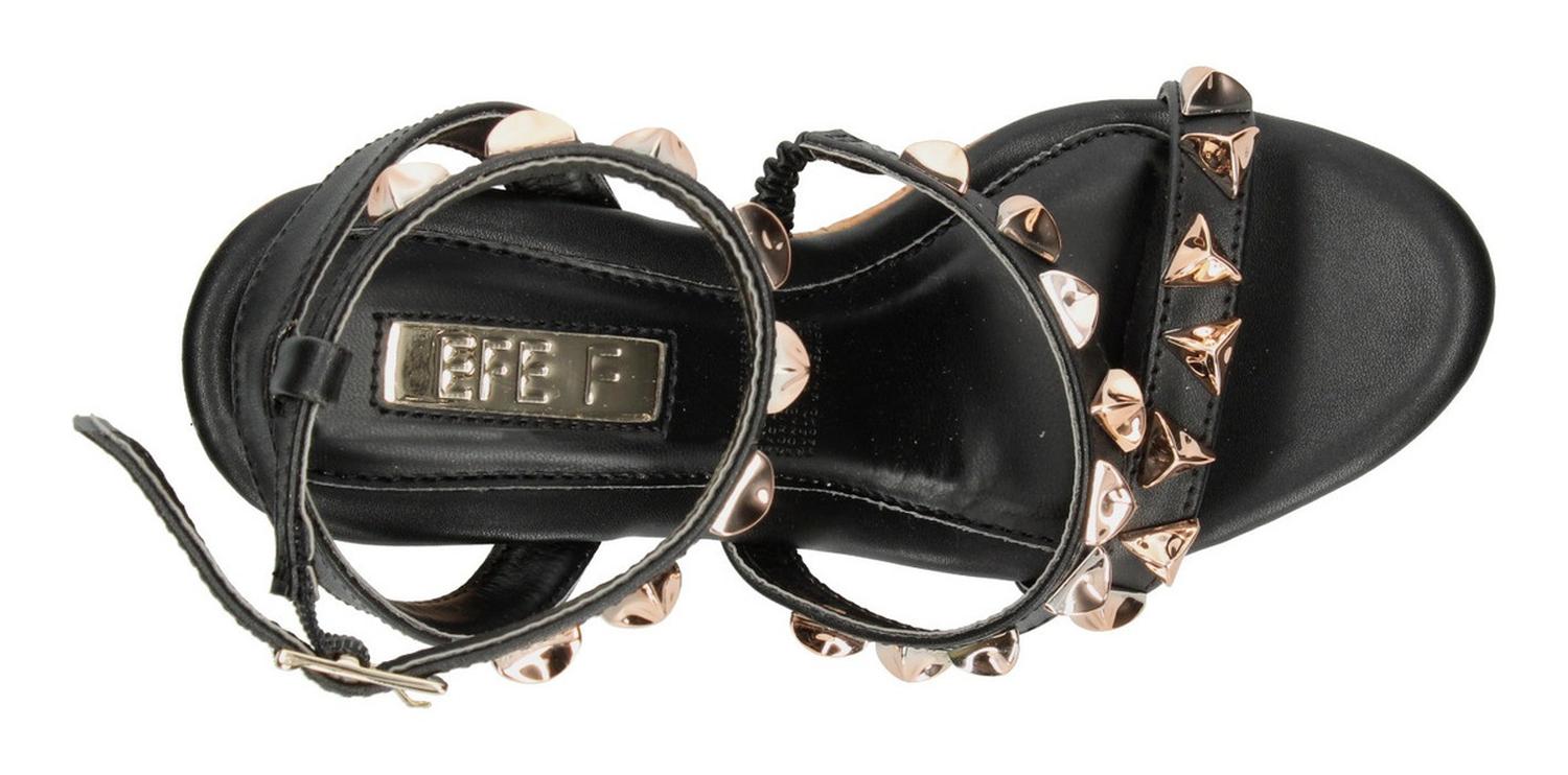 Sandalias Efe Dama Casual Tacón 10.5cm Negro Mujer — imagen 8